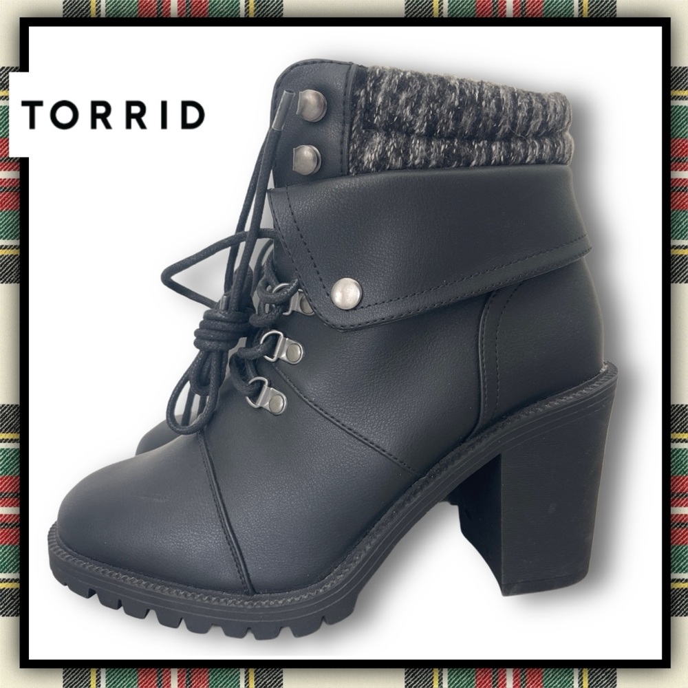 TORRID Extra Wide Sweater Hiker Boots